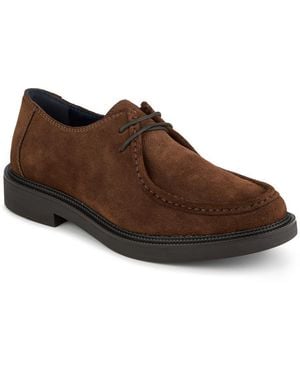 Jones Bootmaker Karson Stitched Upper Smart Leather Shoes - Brown