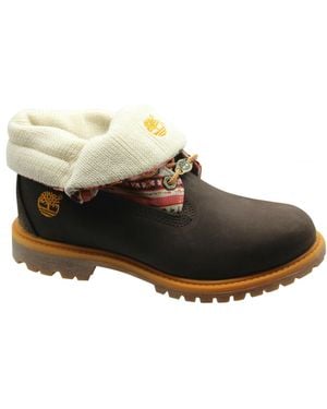 Timberland Earthkeepers Ek Authentics Fabric Rt Roll Top Boots 8316A B36B - Black