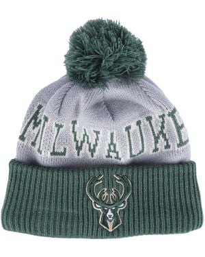 KTZ Accessoires Milwaukee Bucks Nba Tip Off 2023 Bobble Knit Muts In Groen