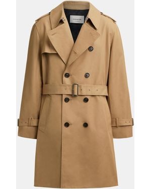 COACH Cotton Polyester Trench Coat - Natural