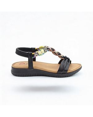 Heavenly Feet Bright Slingback Sandals - Blue