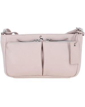 Ashwood Leather 'Iverness' Real Crossbody Bag - Pink