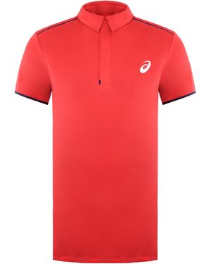 Asics Gel-Cool Performance Polo Shirt - Red