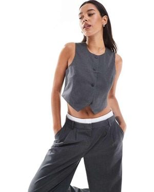 Vero Moda Short Waistcoat Co-Ord - Blue
