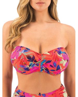 Fantasie Playa Del Carmen Twist Bandeau Bikini Top - Red