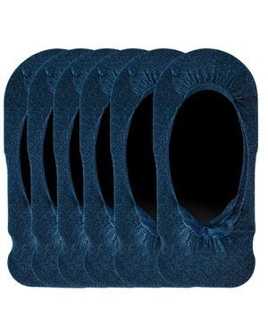 DIM Set-6 Anti-slip Katoenen Voetbeschermers D08xq - Blauw