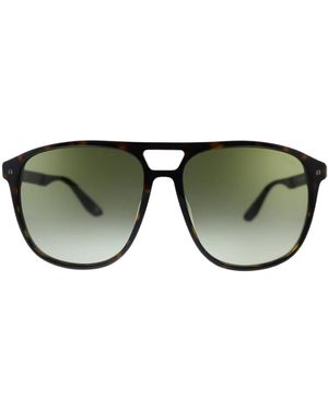 BMW Dark Havana Frame Gradient Lens Sunglasses - Green