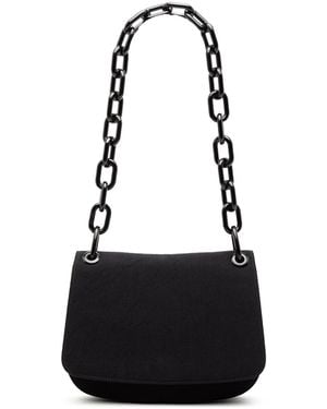 Prada Pre-Owned Canvas Lucite Chain Shoulder Bag - Black