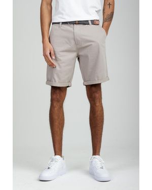 Kensington Eastside Cotton Belted Chino Shorts - Natural