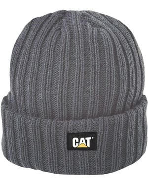 Caterpillar Rib Watch Adults Beanie Hat - Grey