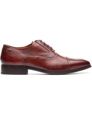 Base London Portico Oxford Shoes Leather - Red