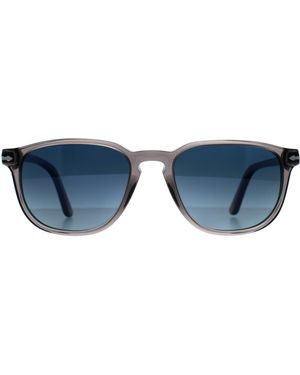 Persol Square Transparent Gradient Polarized Po3019S - Blue