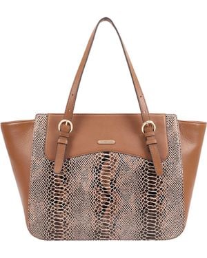 Paul Costelloe Sarita Leather Shoulder Bag - Brown