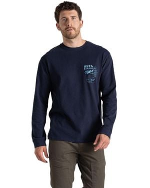 Craghoppers National Trust Limestone Long-Sleeved T-Shirt - Blue