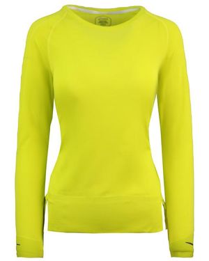 Asics Seamless Long Sleeve Crew Neck Top Running T-Shirt 154545 0486 - Yellow