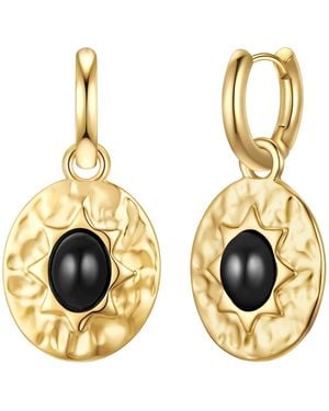 YOKOAMII Metal Alloy Earrings - Metallic