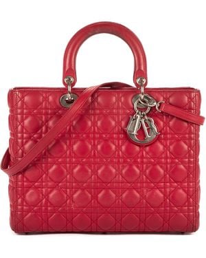 Dior Lady Large Handbag - Red