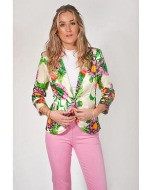 Secret Label Satin Floral Jacket - Red