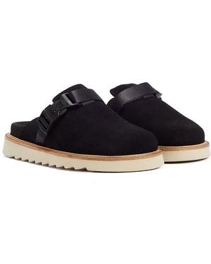 HUGO Syrax Slip-On Clogs Suede - Blue