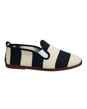 Flossy Gloves Style Amara /Cream Plimsolls Canvas - Black