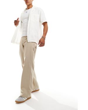 ADPT Wide Fit Carpenter Twill Trouser - White