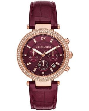 Michael Kors Mk6986 Chronograph Ladies Watch - Purple