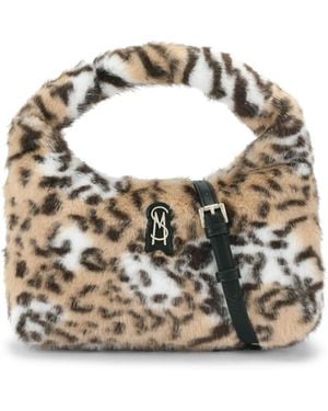 Steve Madden Fluffy Bag Animal Print - Metallic