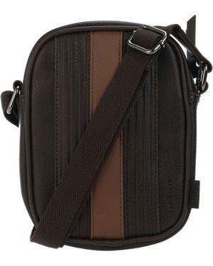 Ted Baker Accessories Evver Striped Pu Flight Bag - Black