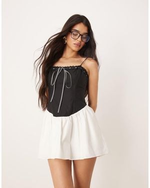 For Love & Lemons Annabella Mini Dress - White