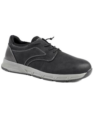 Jones Bootmaker Casual Lace Up Shoes With Grip Sole - Black