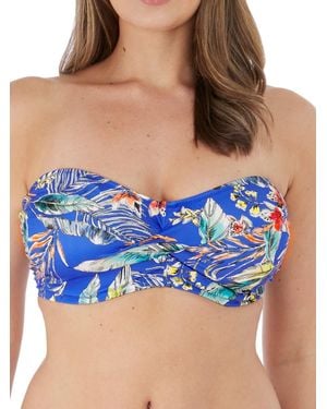 Fantasie Burano Twist Bandeau Bikini Top - Blue