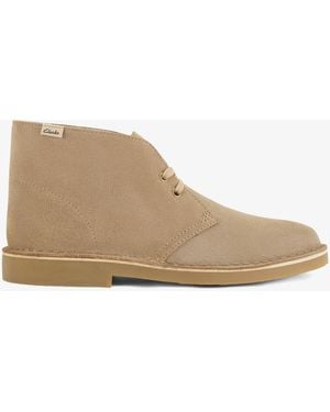 Clarks Dsrtbt Evo Ii. Light Tan Suede Boots - Natural
