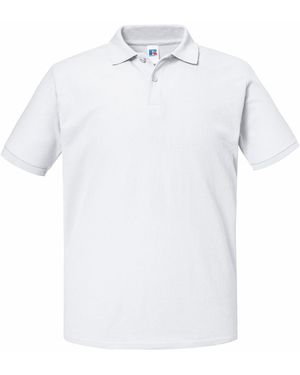 Russell Authentic Eco Piqué Polo Shirt - White