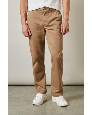 MAINE Premium Chino Trousers Regular Fit Cotton Blend All Seasons - Natural