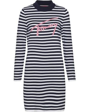 Tommy Hilfiger Jeans Stripe Dress - Blue