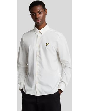 Lyle & Scott Bamboo Long Sleeve Shirt - White