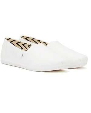 TOMS Alpargata Cotton Canvas Espadrilles - White