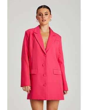 Urban Bliss Hot Oversized Blazer Dress - Pink