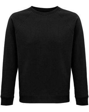 Sol's Adult Space Organic Raglan Sweatshirt - Black