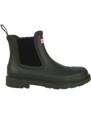 HUNTER Commando Chelsea Laarzen (Donkere) - Zwart