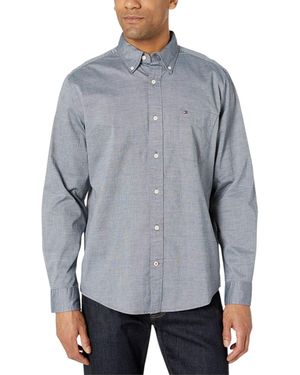 Tommy Hilfiger Oxford Shirts Slim Fit - Grey