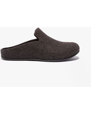 Fitflop Fit Flop Chrissie Ii Haus E01 Felt Slippers - Brown