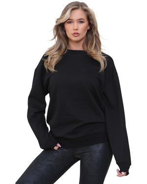 Kruze By Enzo Oversized Sweatshirt - Black