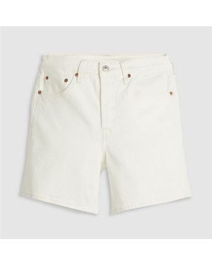Levi's Levi's Mid Thigh Short Lunar Blac - White