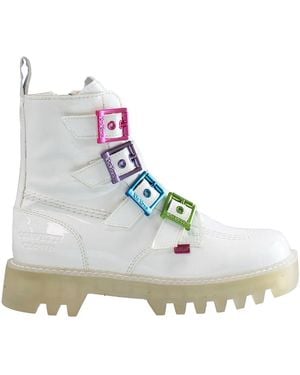 Kickers X Confetti Crowd Kizzie Higher Boots Leather - Blue