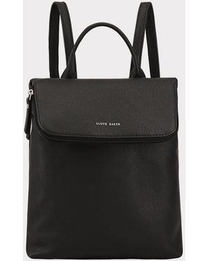 Lloyd Baker Agra Leather Backpack Bag - Black