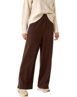 Roman Petite Brushed Ribbed Trouser - Brown