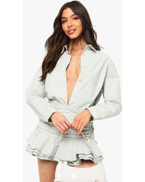 Boohoo Oversized Shirt - White
