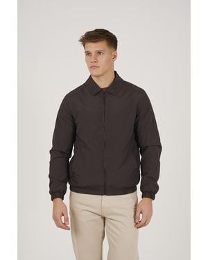 Brave Soul Harrington Zip-Up Jacket - Black
