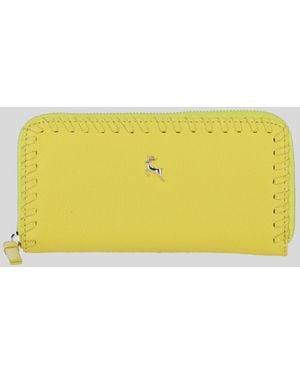 Ashwood Leather Large Zip Around Note And Coin Purse - Yellow